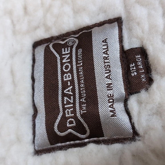 DRIZA-BONE 100% Australian Wool Collared Coat Liner Button-In Wool XXL - Picture 3 of 9